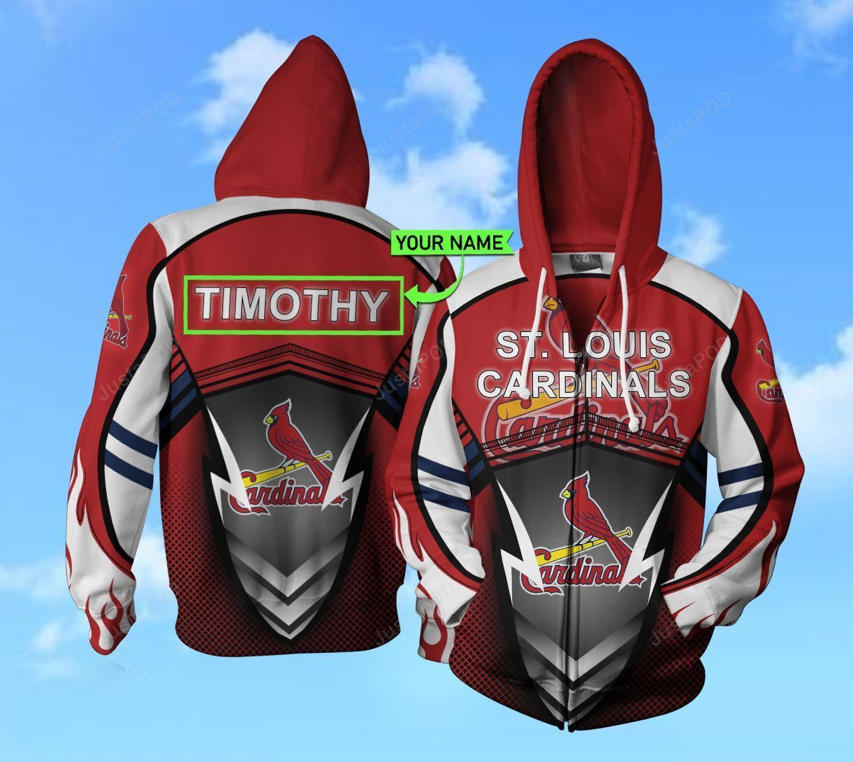 Personalized St Louis Cardinals 3D All Over Print Hoodie & Zip Hoodie