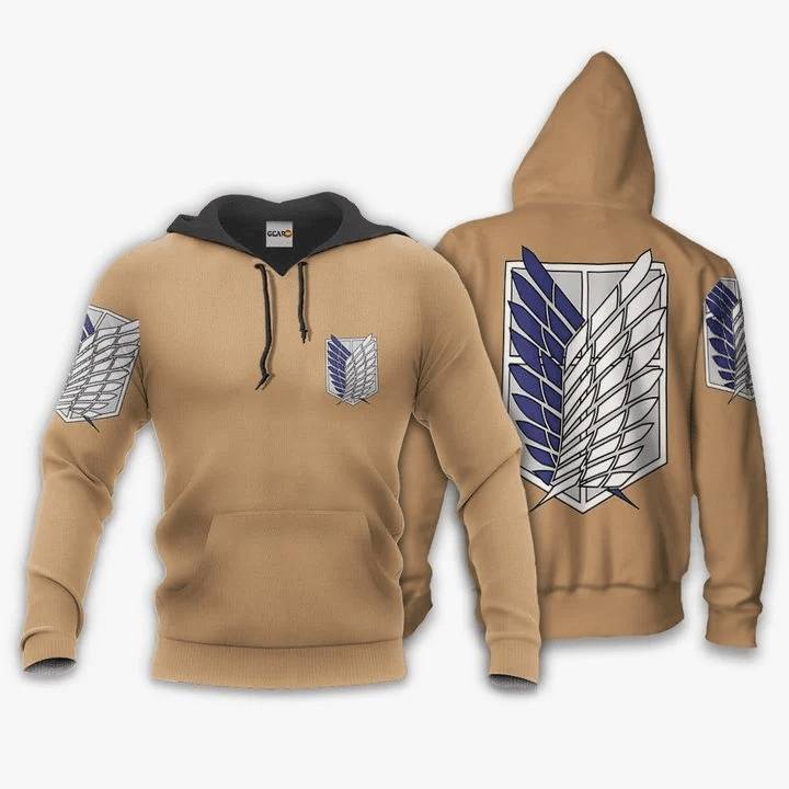 Aot Wings Of Freedom Scout Attack On Titan 3d Hoodie Zip Hoodie