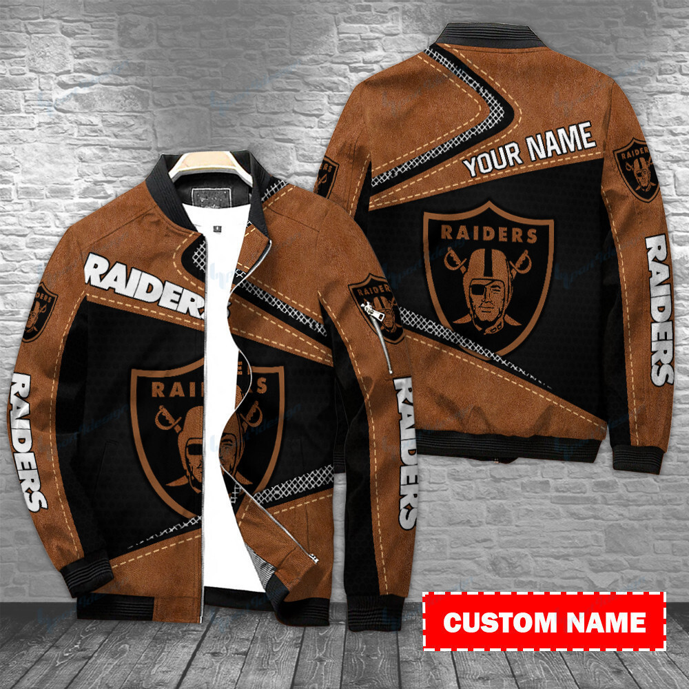 Las Vegas Raiders Personalized Bomber Jacket BG466