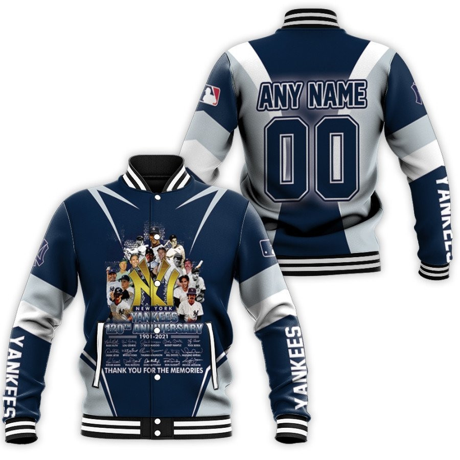 New York Yankees Custom Name Number Baseball Jacket V8