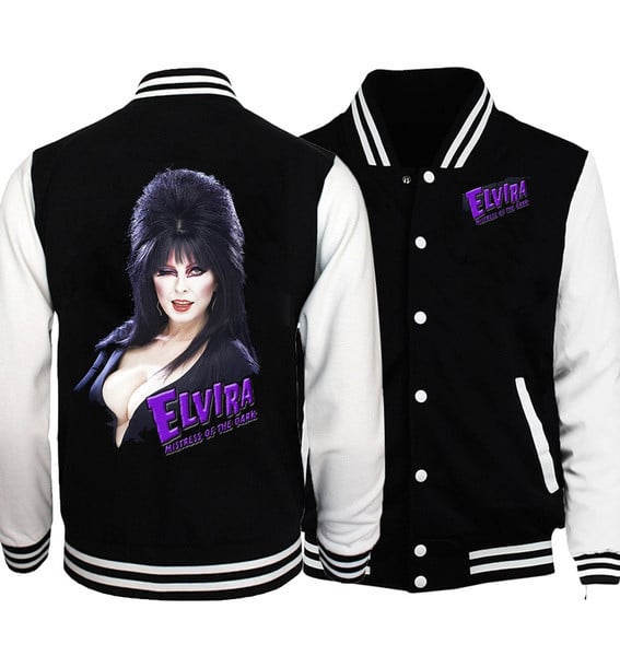 Elvira Baseball Jacket Sweatshirt Winter