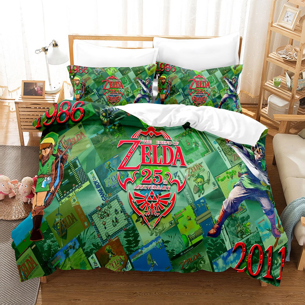 The Legend Of Zelda Bedding Set The Legend Of Zelda Anniversary Duvet Covers