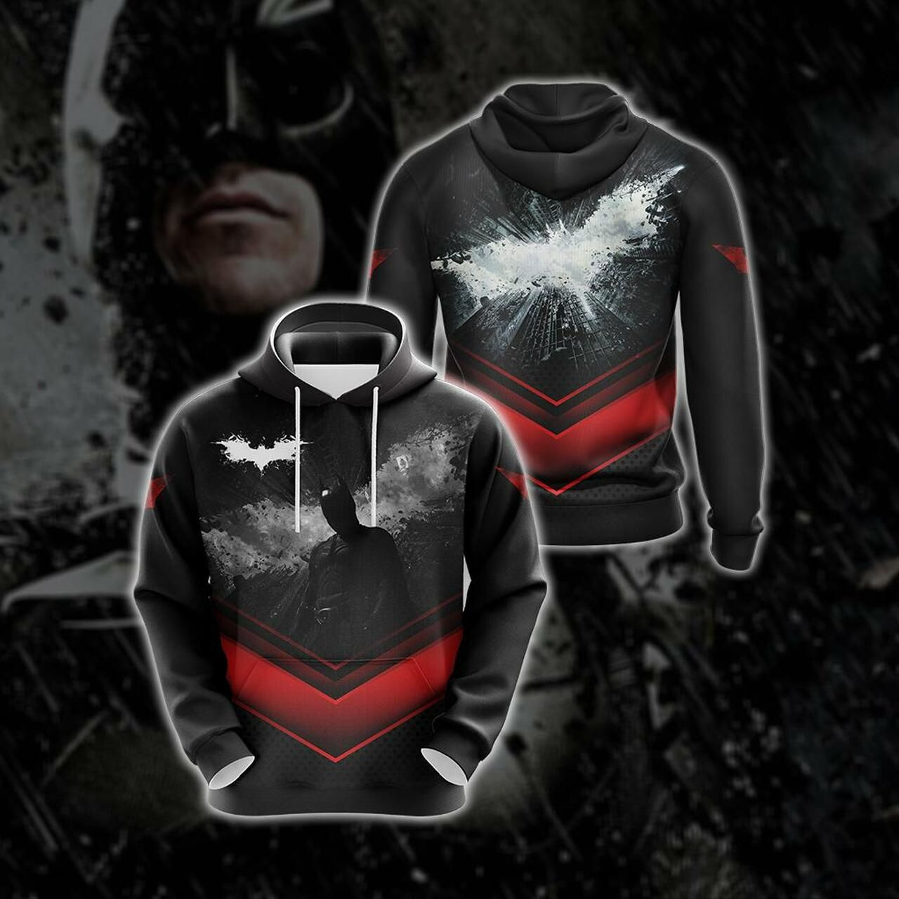 The Dark Knight Unisex 3D All Over Print Hoodie & Zip Hoodie