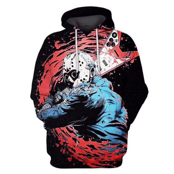 Jason Voorhees Friday the 13th Metal Rock 3D All Over Print Hoodie & Zip Hoodie