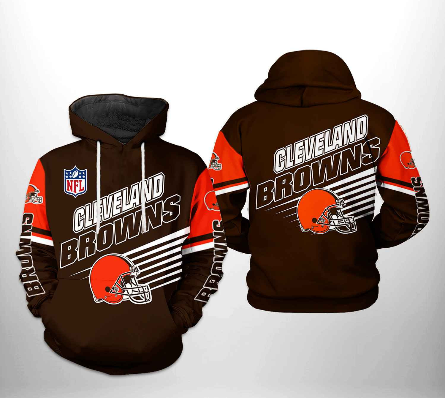 Cleveland Browns Team 3D All Over Print Hoodie & Zip Hoodie