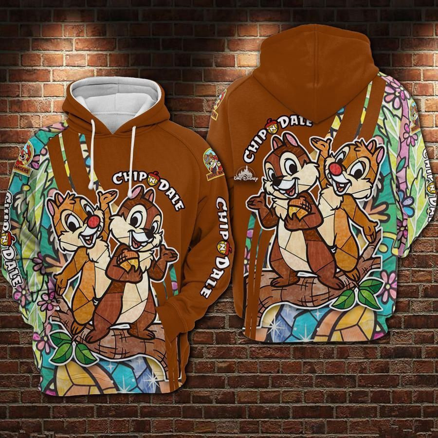 Chip And Dale 3D All Over Print Hoodie & Zip Hoodie