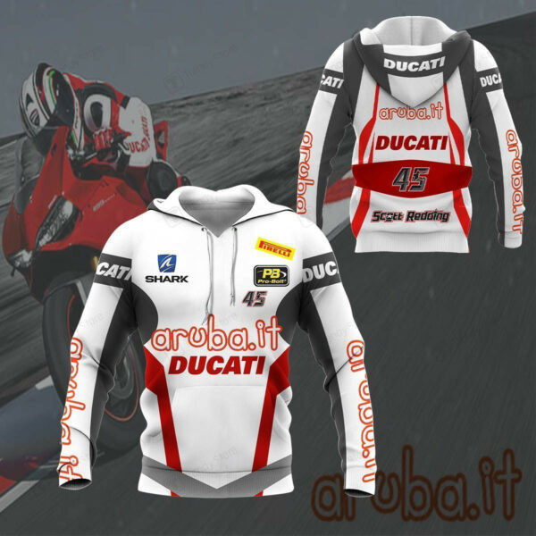 Ducati Racing Shirt 531,   3d Hoodie Zip Hoodie 1561