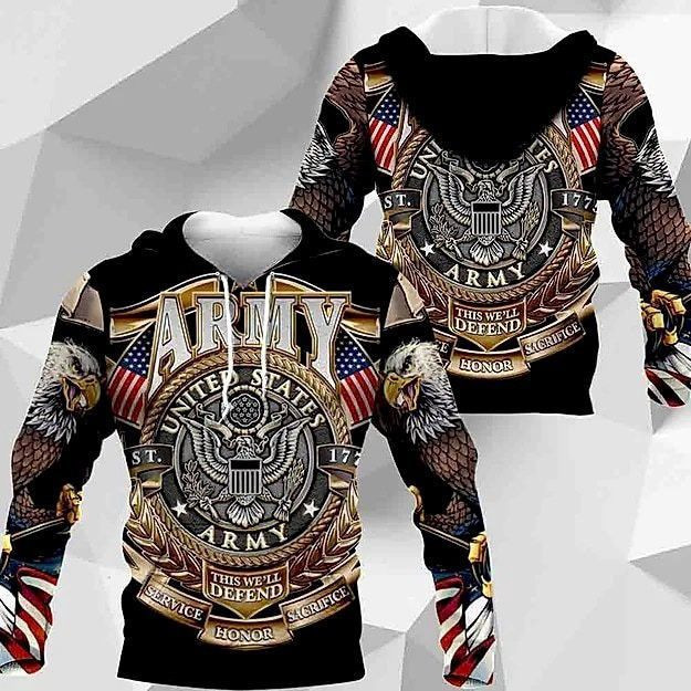 U.S.ARMY 3D All Over Print Hoodie & Zip Hoodie