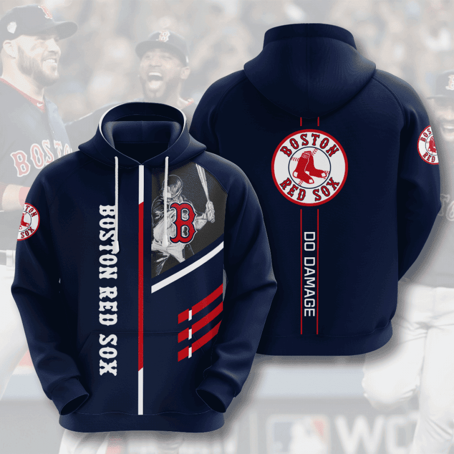Boston Red Sox 3D All Over Print Hoodie & Zip Hoodie