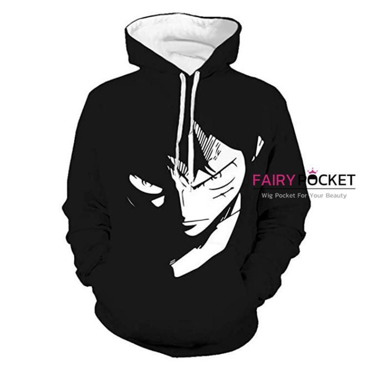 One Piece Monkey D. Luffy Black 3D All Over Print Hoodie & Zip Hoodie