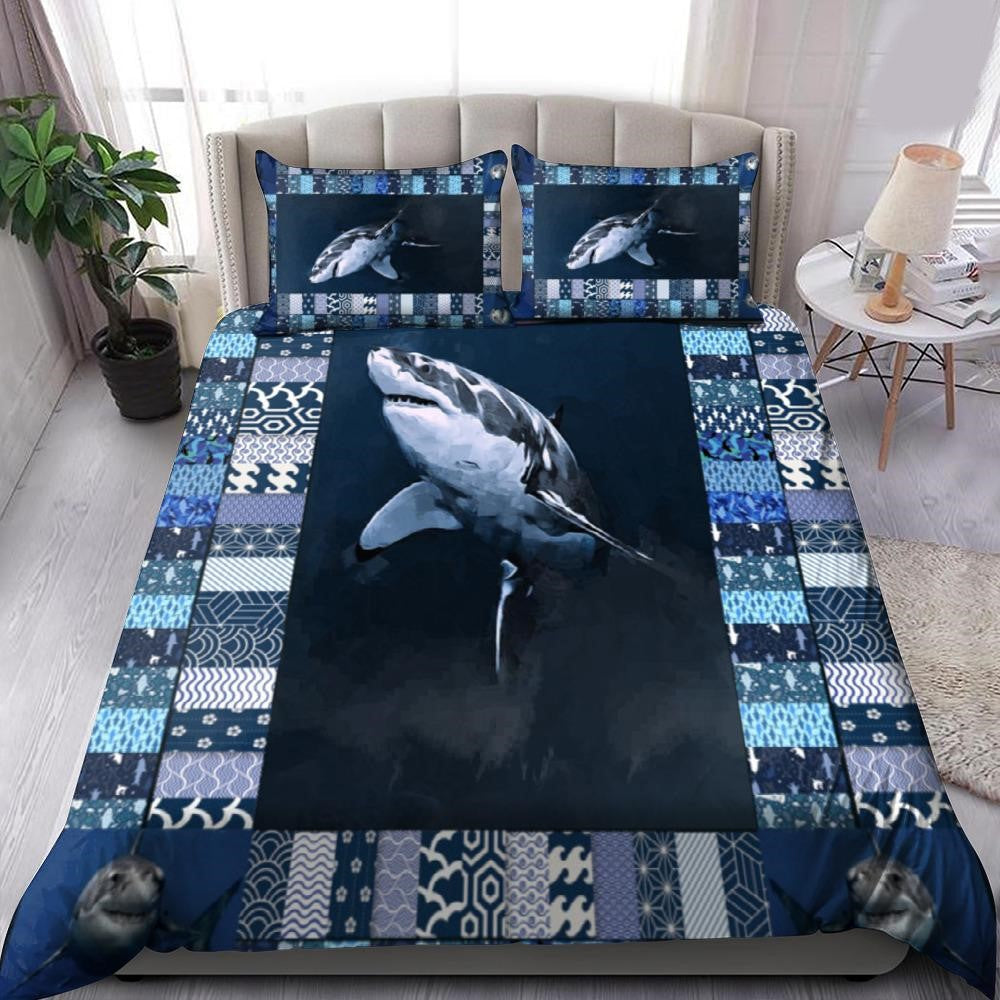 Shark Bedding Set Shark Graphic Decor Pattern Duvet Covers