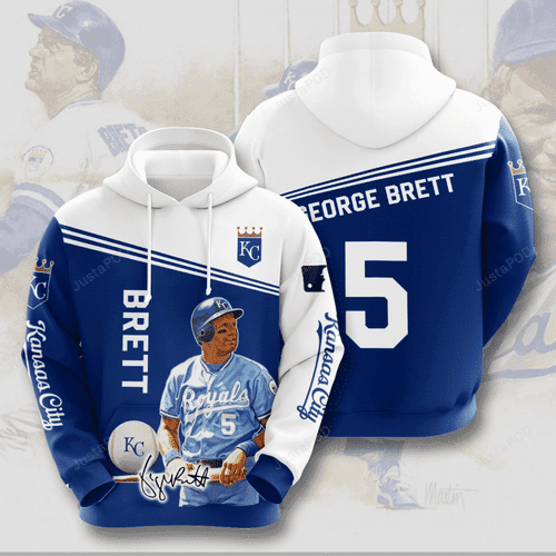 KANSAS CITY ROYALS George Brett 3D All Over Print Hoodie & Zip Hoodie