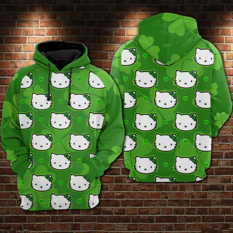 Hello Kitty Patrick’s Day Hoodie Zip Hoodie
