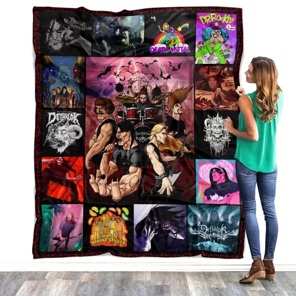 Metalocalypse TV Series Fleece Sherpa Blanket