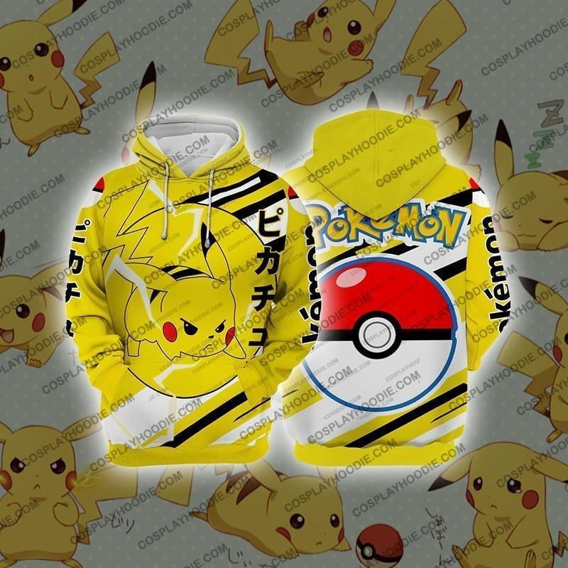 Pokemon Pikachu Cosplay 3D All Over Print Hoodie & Zip Hoodie