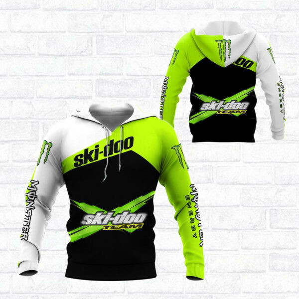 Ski-doo Racing Team 7k746 Zip Hoodie Hoodie Ii0 2262