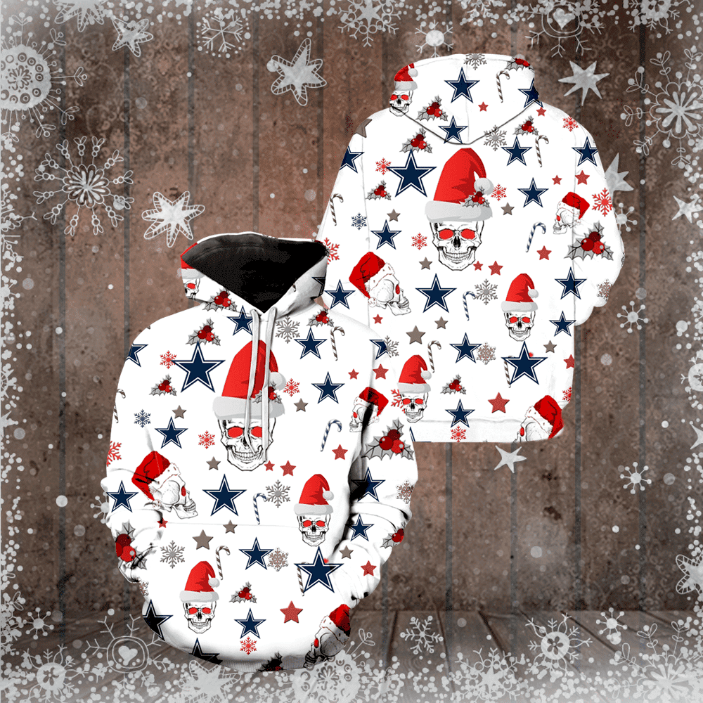Cowboys Christmas 3D All Over Print Hoodie & Zip Hoodie
