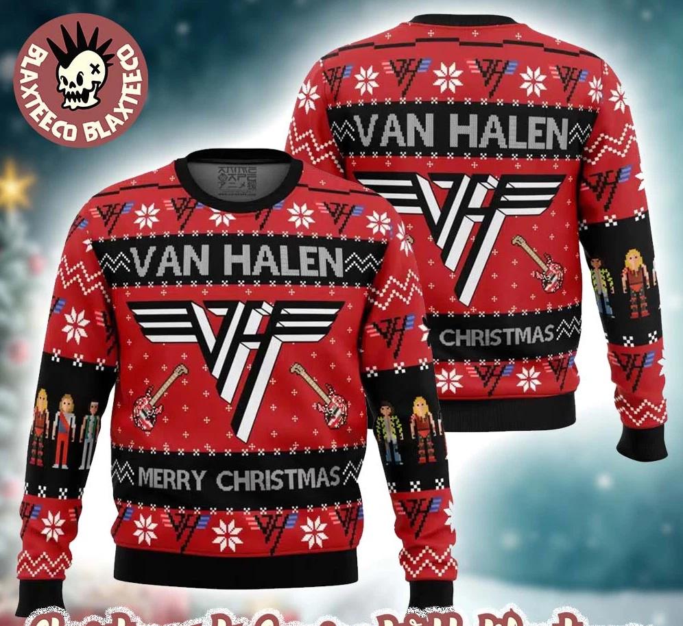 Van Halen Big Logo Ugly Merry Ugly Christmas Sweater