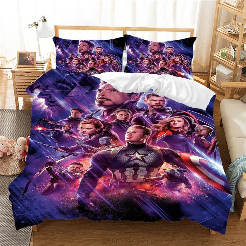 MV Bedding Set Avengers End Game Poster Duvet Covers