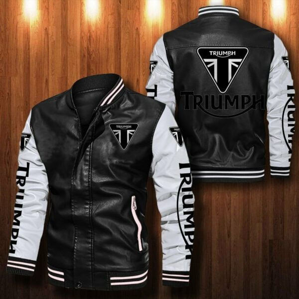 Triumph Motorcycles Leather Bomber Jacket 53