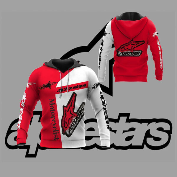 Alpinestars Shirt 877,   3d Hoodie Zip Hoodie 1348