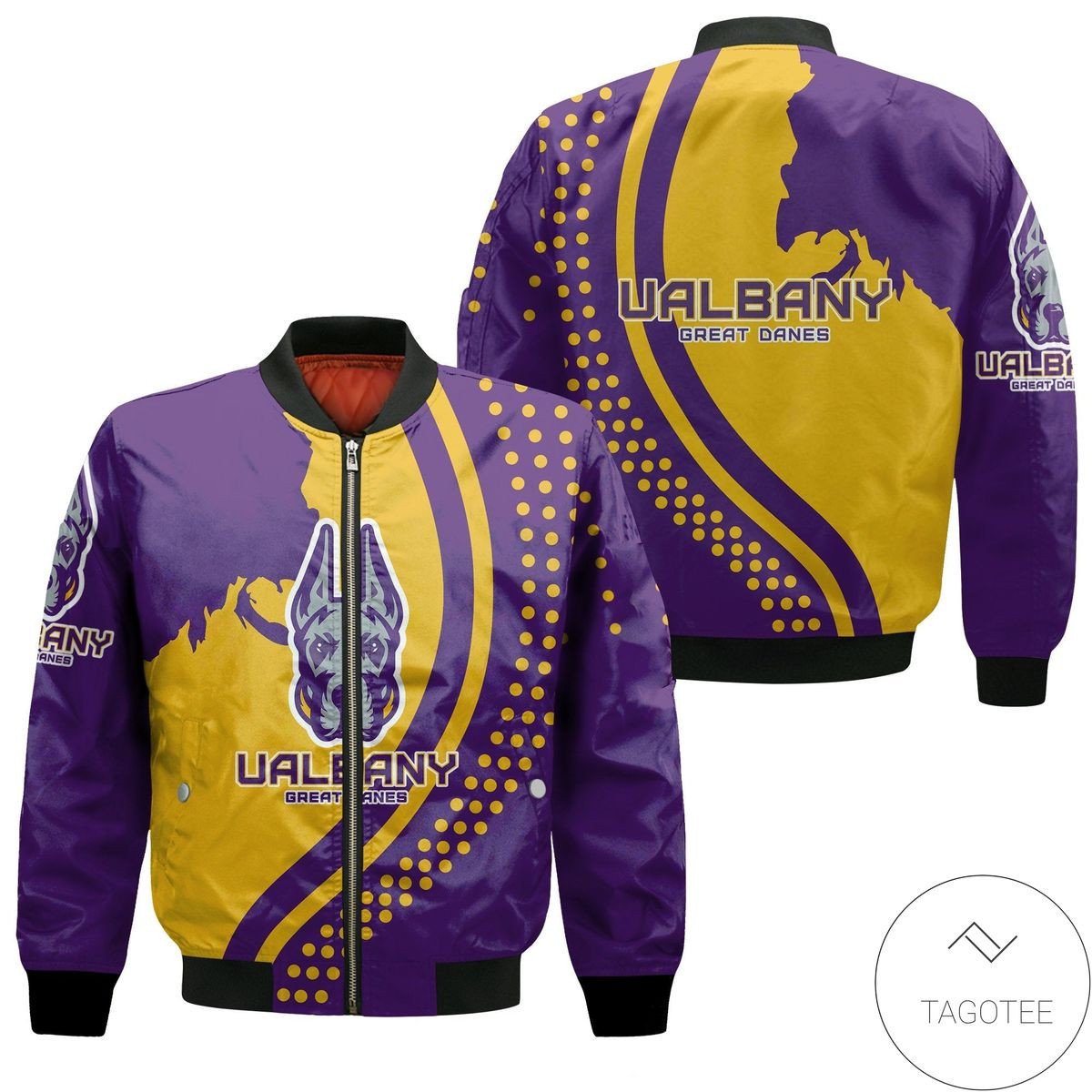 Albany Great Danes USA Map Bomber Jacket