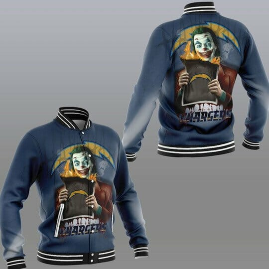 Los Angeles Chargers Joker Navy Blue Baseball Jacket