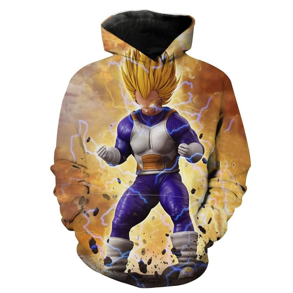 Super Saiyan Vegeta 3D All Over Print Hoodie & Zip Hoodie