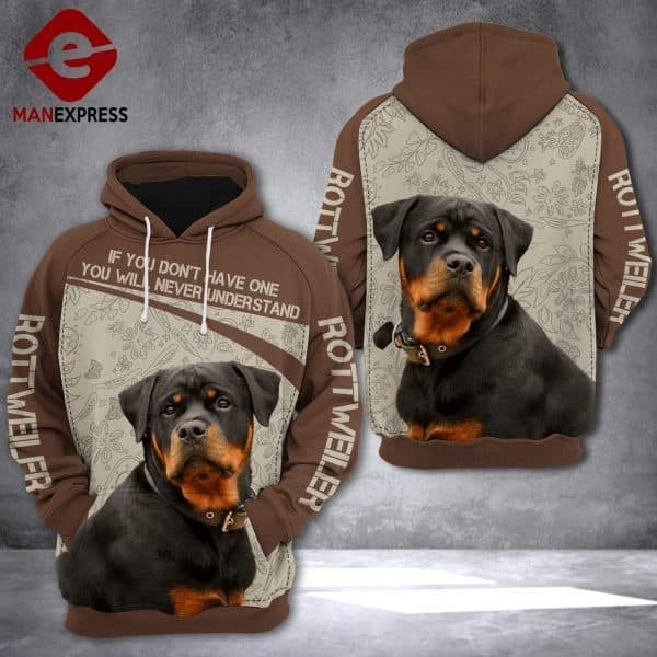 Rottweiler Lovers 3D All Over Print Hoodie & Zip Hoodie