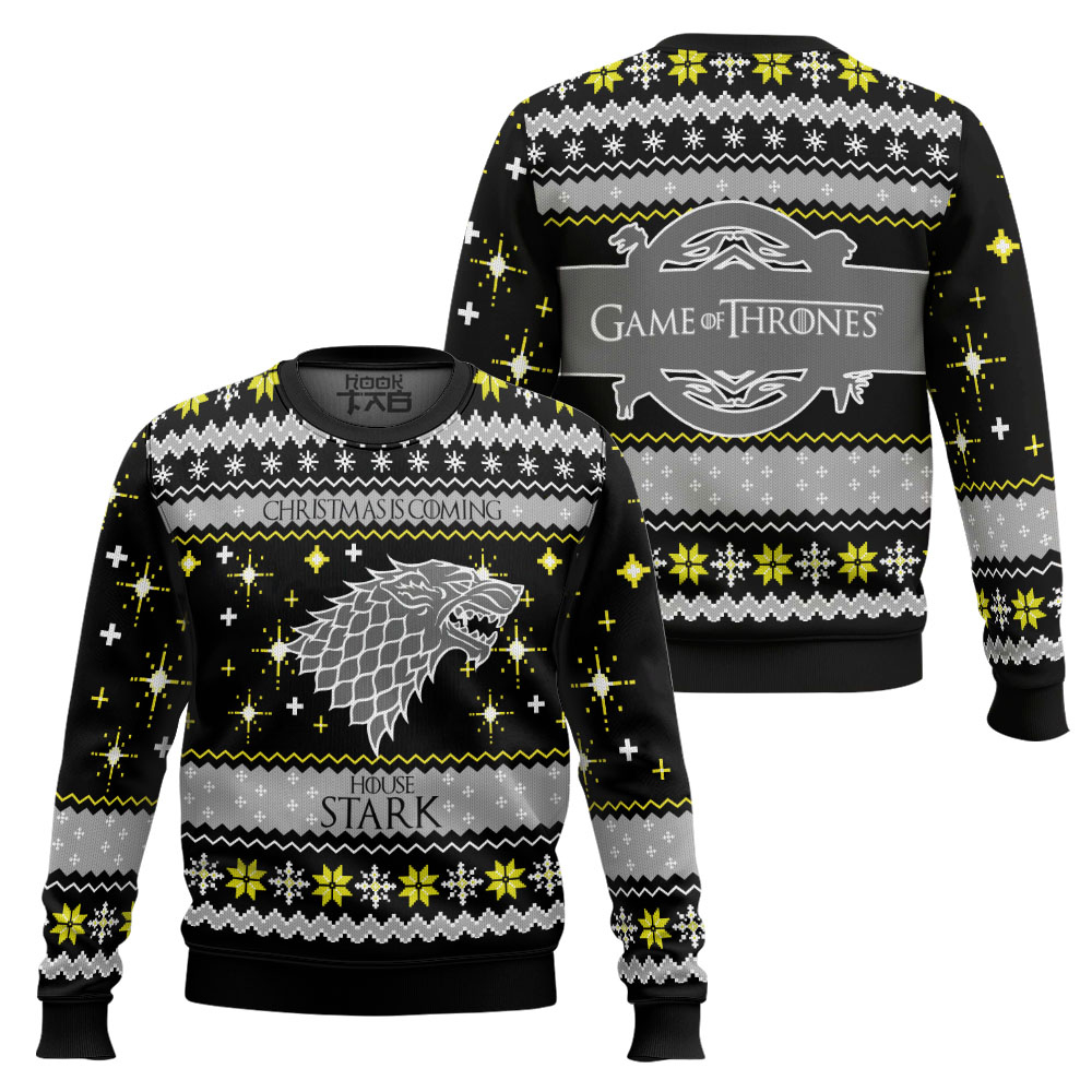 Christmas Is Coming House Stark Game Of Thrones Ugly Christmas Sweater