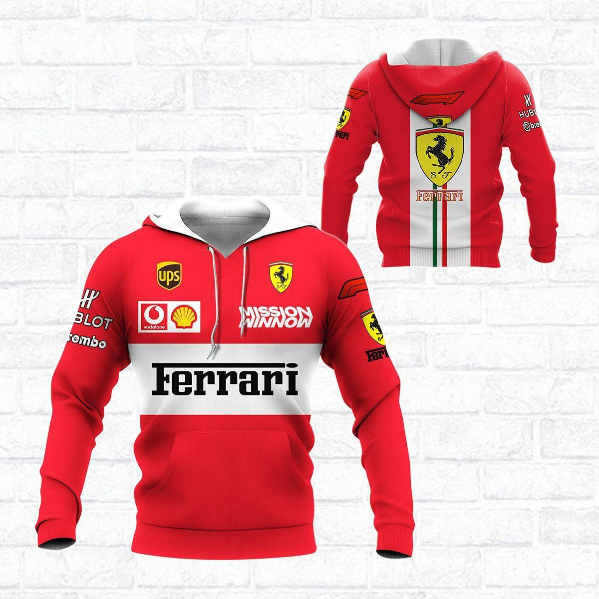 Scuderia Ferrari Luxyry Racing Car 7k965 3d Zip Hoodie Hoodie Ii0