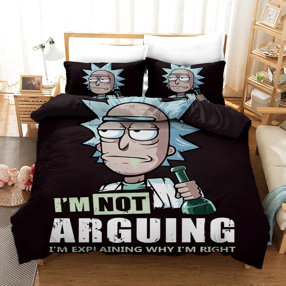 Rick And Morty Bedding Set I’m Explaining Why I’m Right Rick Sanchez Duvet Covers