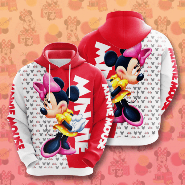 Minnie And Mickey Mouse Design Gift For Fan Custom 3d Hoodie All Over Printed Hoodie 462