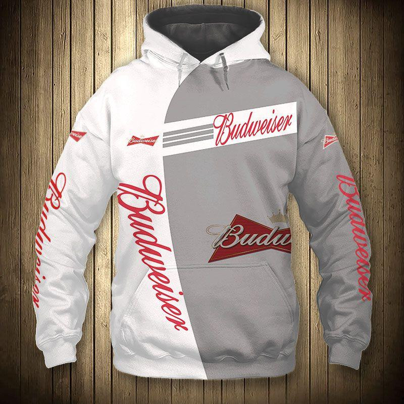 Budweiser King Beer 5k414   Cartoon 3d Hoodie Zip Hoodie