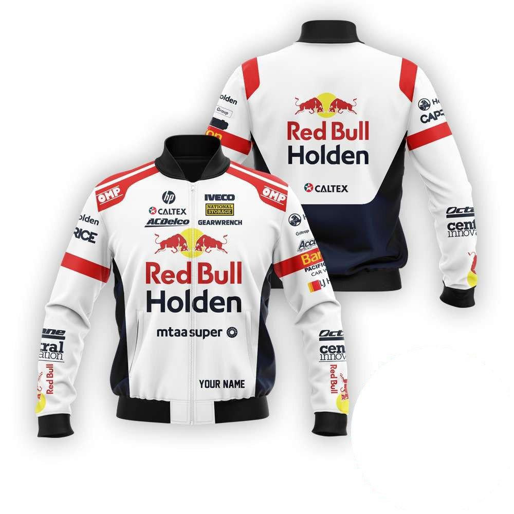 Personalized Red Bull Holden Racing Team Bomber Jacket 900