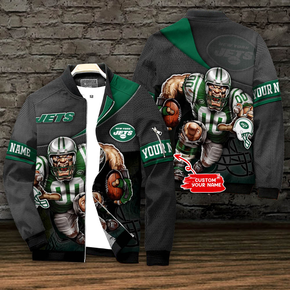 New York Jets Personalized Bomber Jacket BG601
