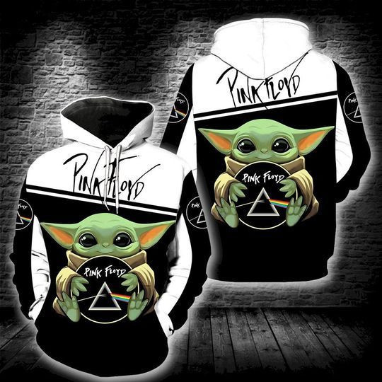 Baby Yoda X Pink Floyd Rock Band Music 3d Hoodie Zip Hoodie