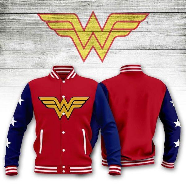 Wonder Woman Dc Comics 1245 Baseball Jacket