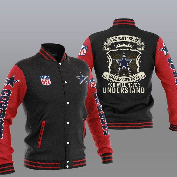 Cowboys Dark Red You Will Never Understand Baseball Jacket