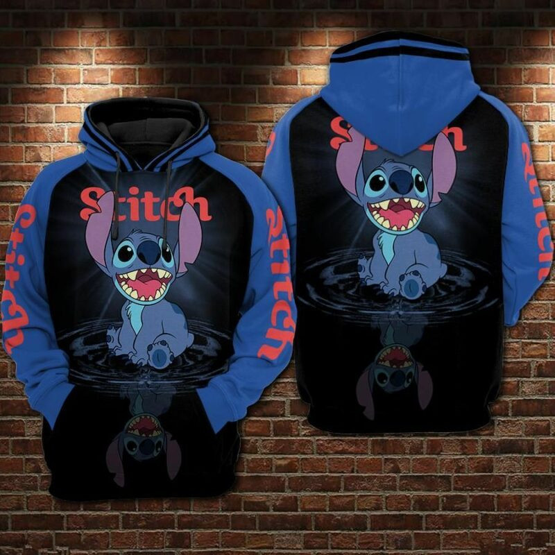 Stitch Cartoon Lilo And Stitch 7 Over Print 3d Hoodie Zip Hoodie