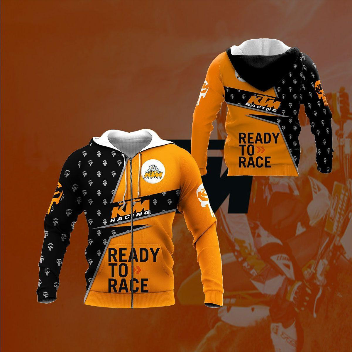 Ktm Factory Racing F1 8k80 3d Zip Hoodie Hoodie Ii0