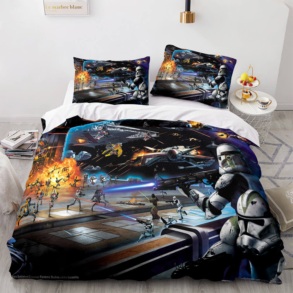 SW Bedding Set SW Stormtroopers Fight Scene Duvet Covers