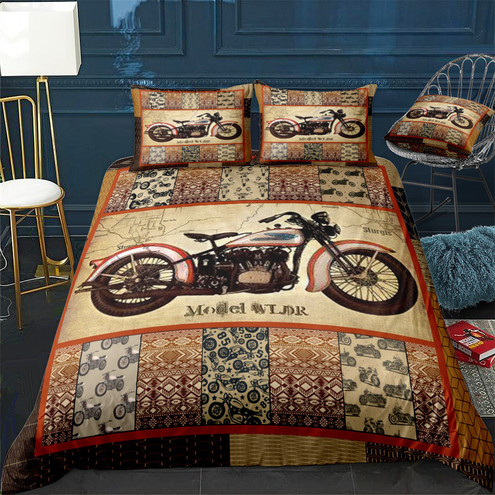 Motorcycle Bedding Set Motorcycles Model Tribal Pattern Duvet Covers