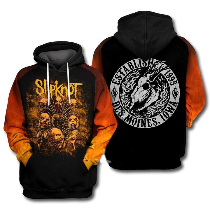 Slipknot Iowa Skull 1995 3d Hoodie