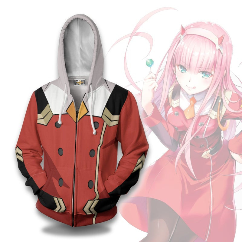 Darling In The Franxx Zero Two 3D All Over Print Hoodie & Zip Hoodie