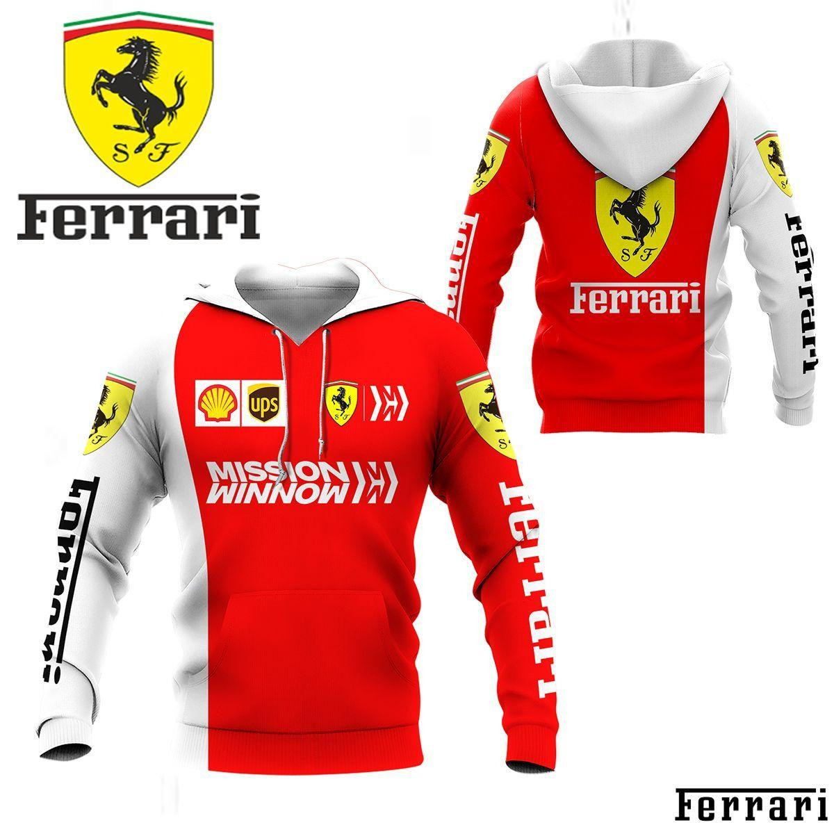 Scuderia Ferrari Luxyry Racing Car 7k975 3d Zip Hoodie Hoodie Ii0