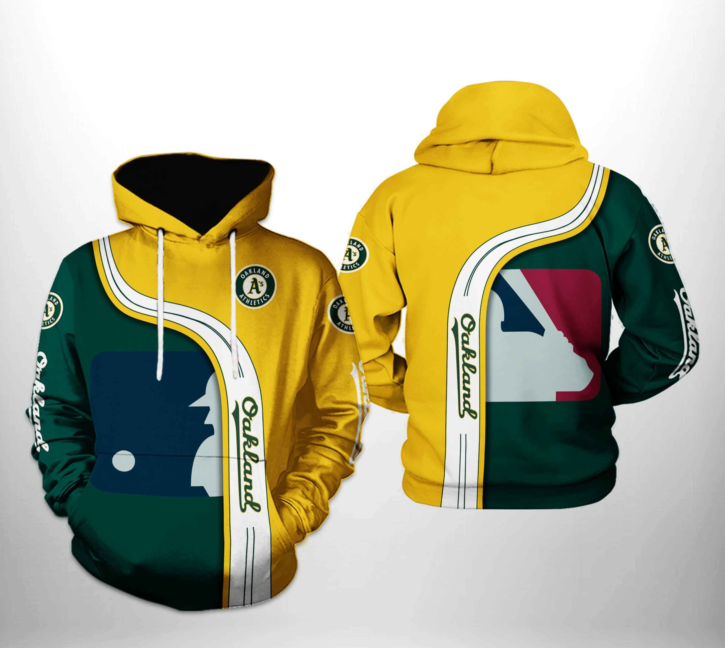 Oakland Athletics MLB Team 3D All Over Print Hoodie & Zip Hoodie