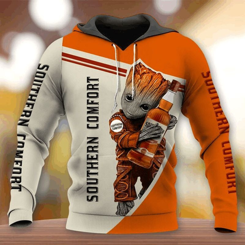 Groot Star Wars Hold Southern Comfort 3d Hoodie