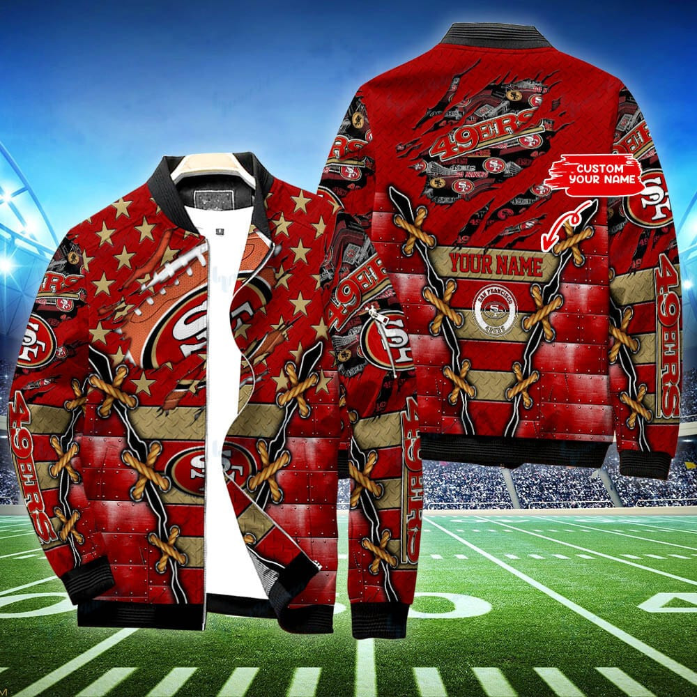 San Francisco 49ers Personalized Bomber Jacket BG471