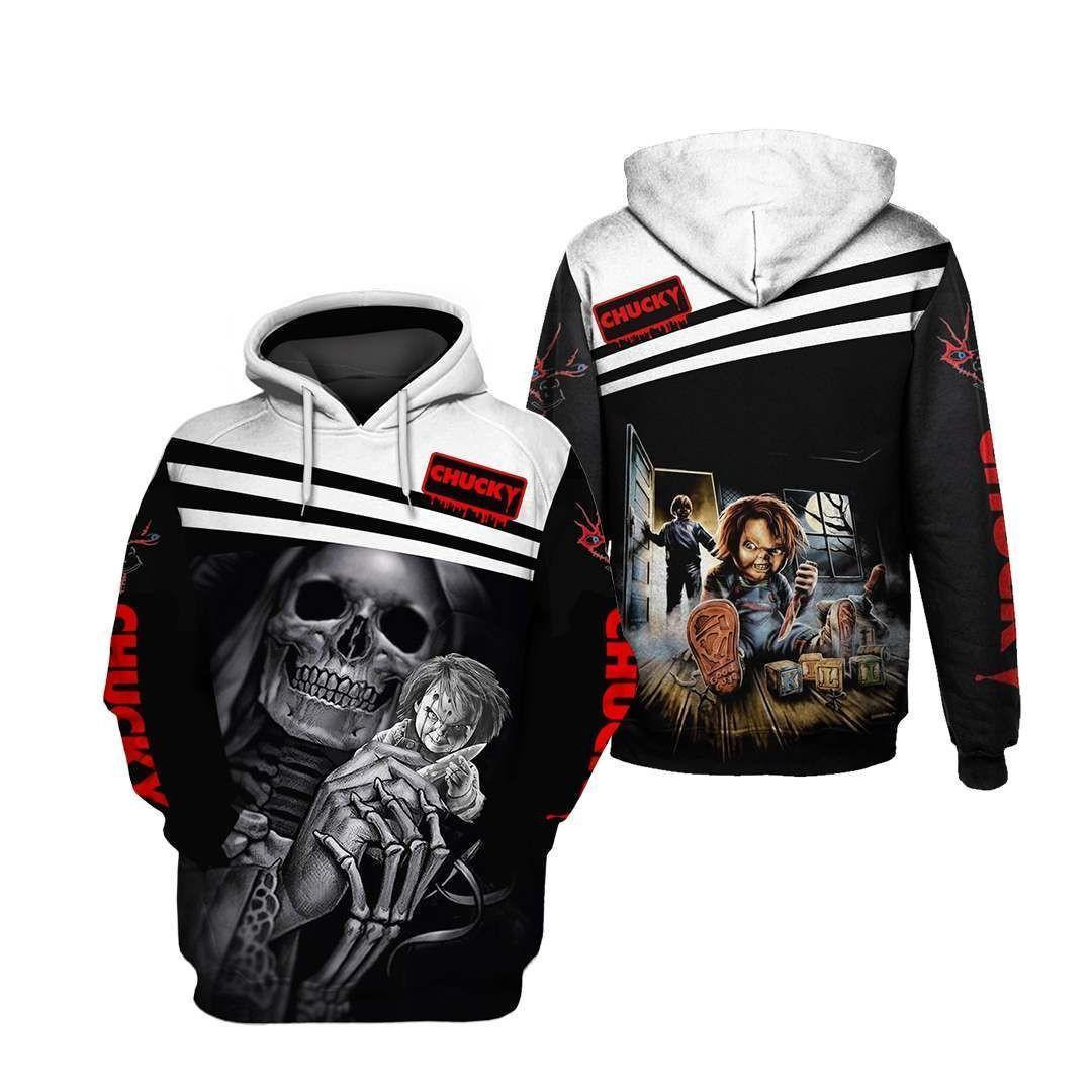 Chucky Shirt 83, 3d Hoodie Zip Hoodie